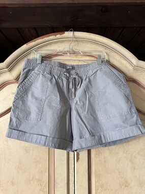 Natural Reflections Gray Elastic Waist Bermuda Shorts